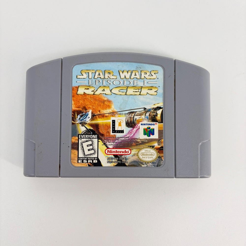 Nintendo Star Wars Episode I Racer N64 Game Cartridge Tested Working NUS-006